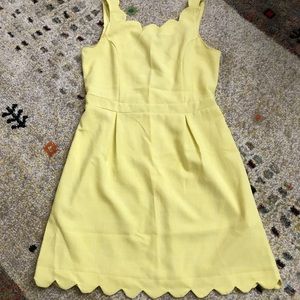 Yellow scalloped dress